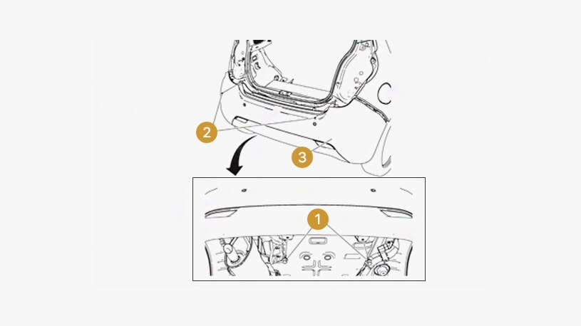 Removal of the rear reflector