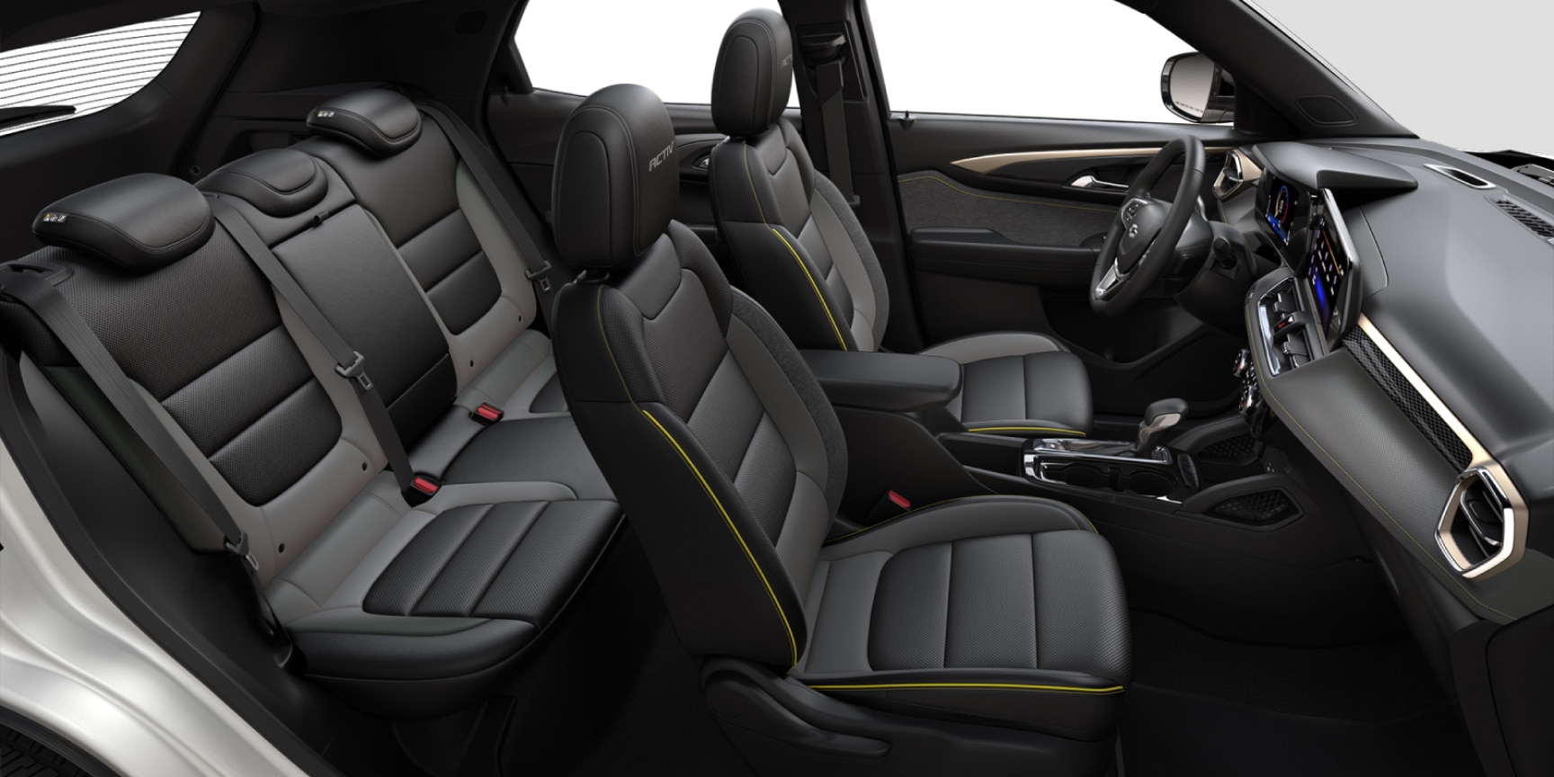 2026 Chevrolet Trailblazer CGI Photography: Interior jet black & artemis point interior